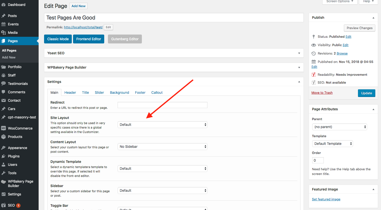 Theme Layouts  FullWidth vs Boxed  Total WordPress Theme