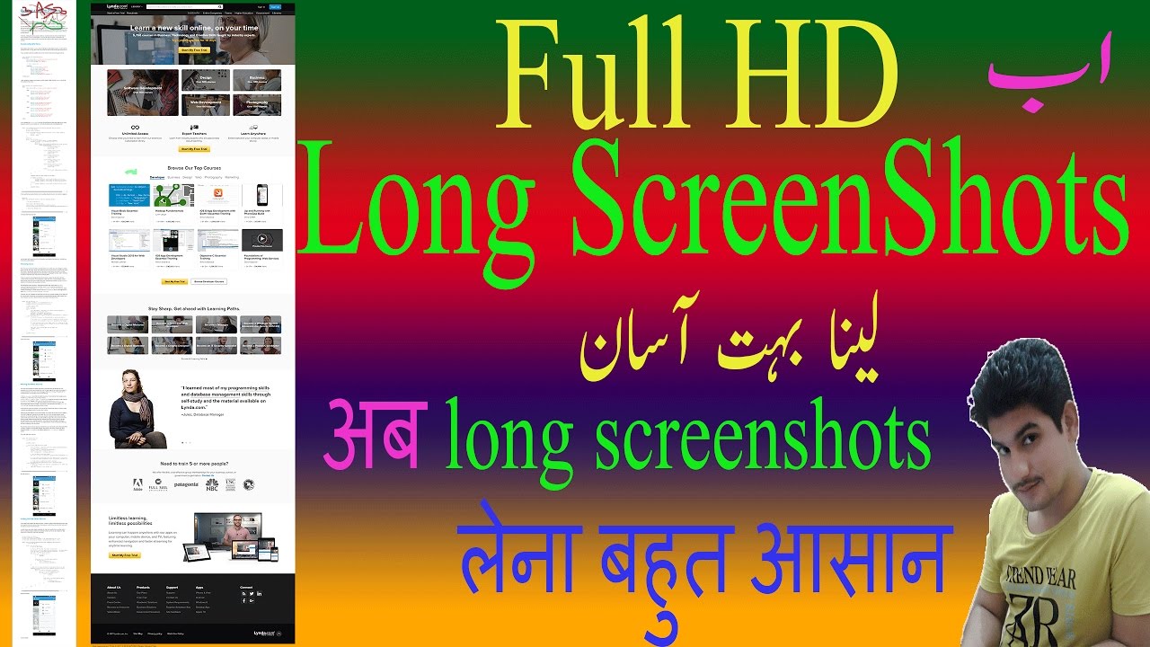 how to take long screenshots in any website  YouTube
