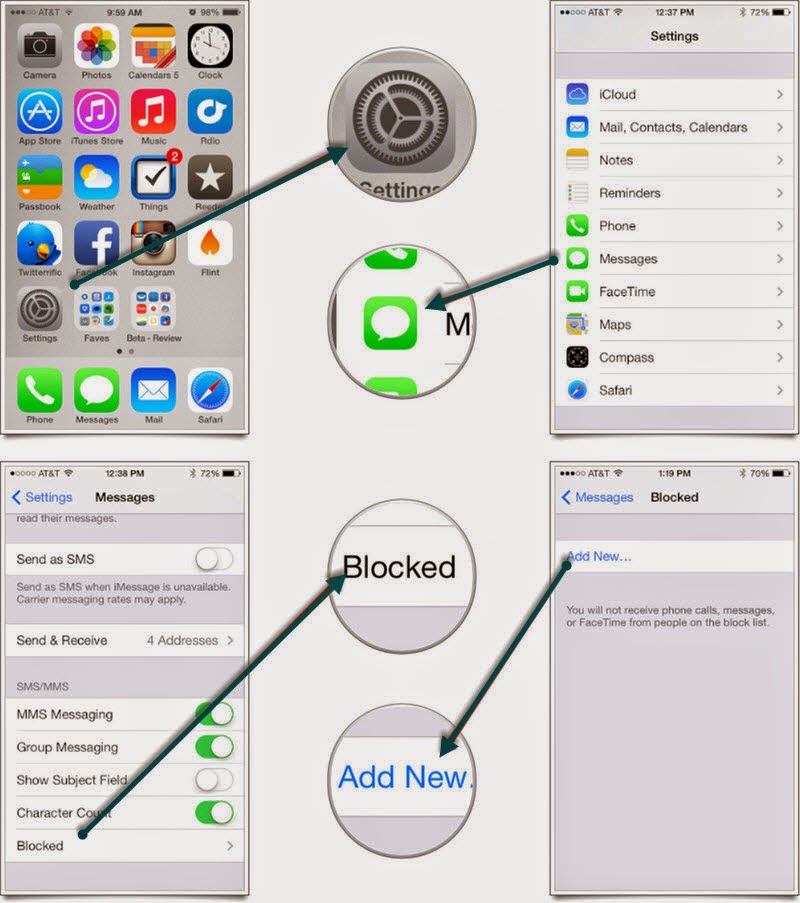 TechieOasis How to block a phone number call contacts or Messages on 