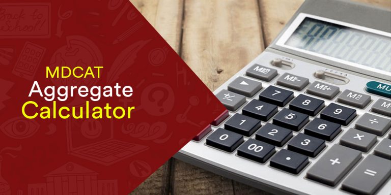 MDCAT test Merit Calculator and Aggregate Formula
