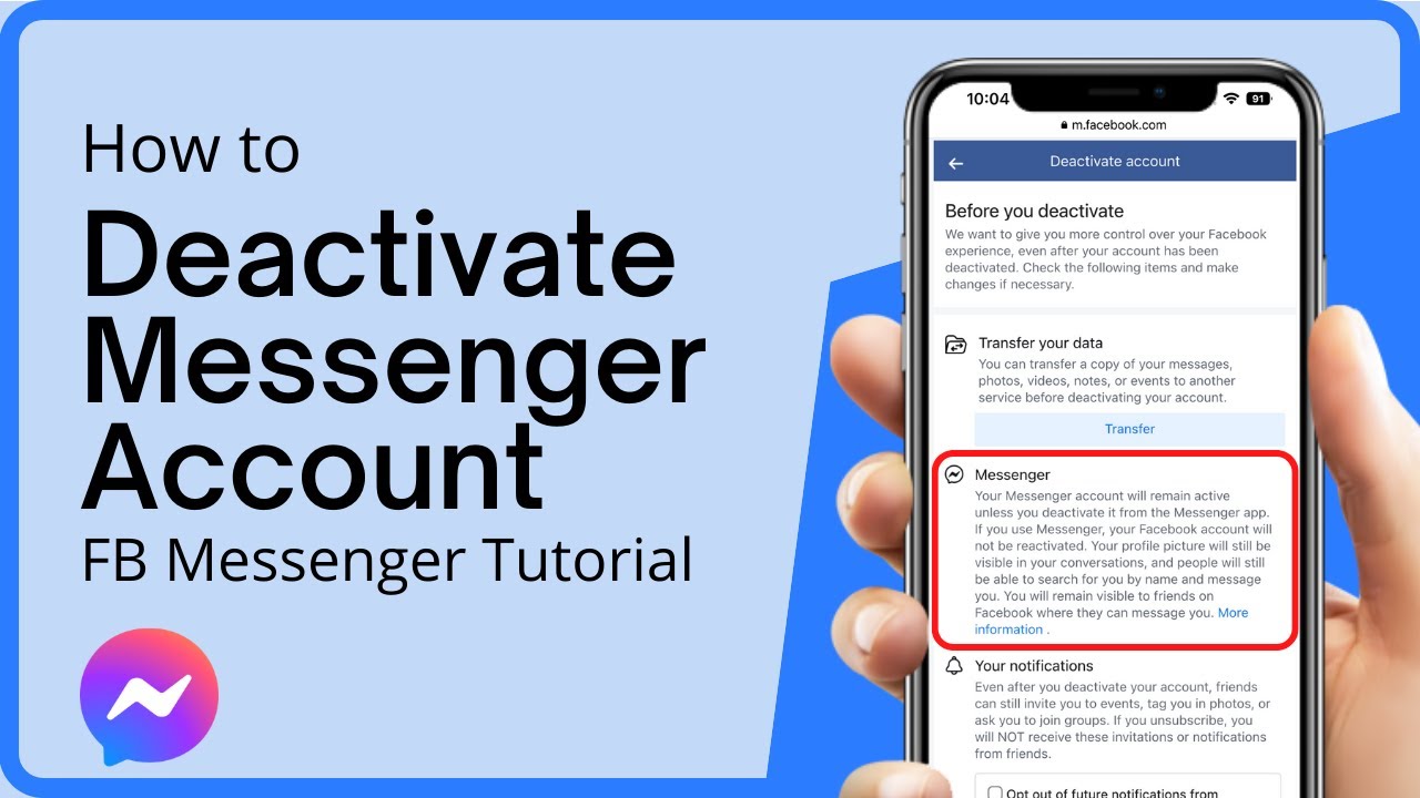 How To Deactivate Messenger Account 2023 NEW UPDATE  YouTube