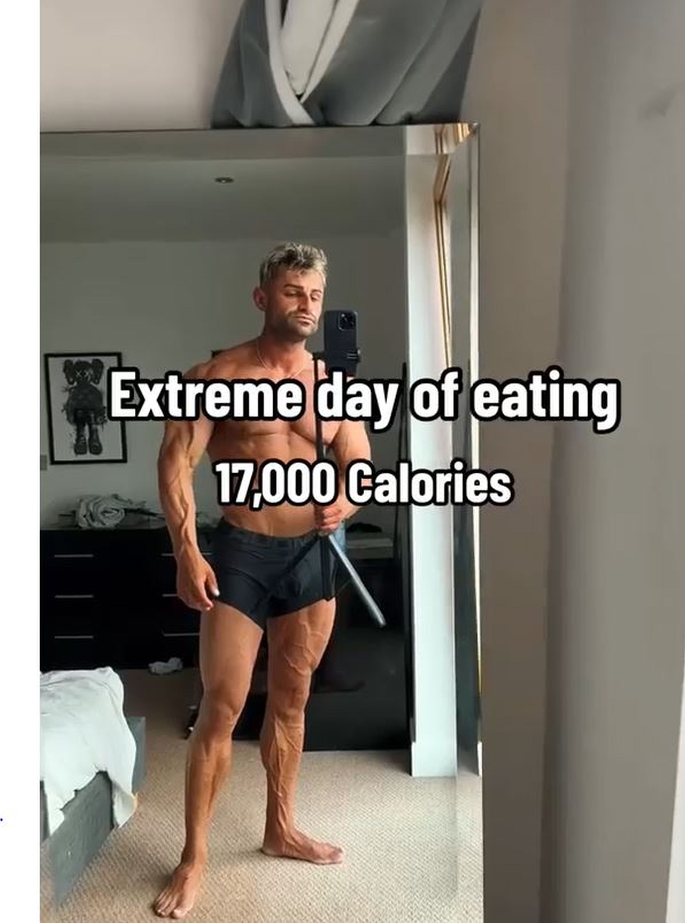 Im a bodybuilder  I eat 17000 calories on my cheat day