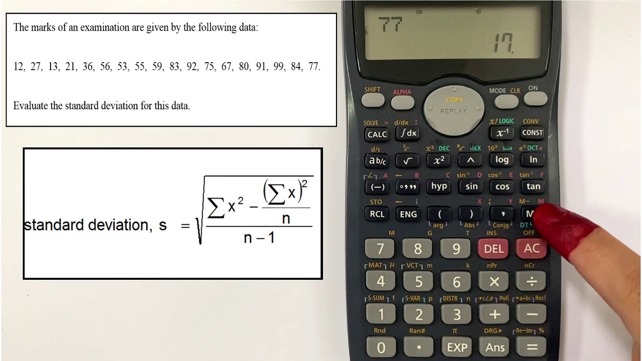 How to Calculate Standard Deviation of Ungrouped Data in Urdu