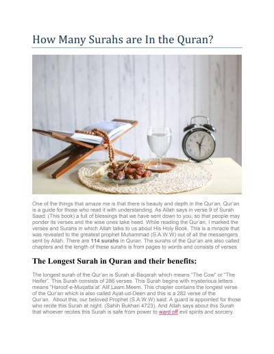 How Many Surahs Are in the Quran in Urdu