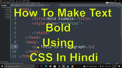 How to Bold Text in CSS in Urdu
