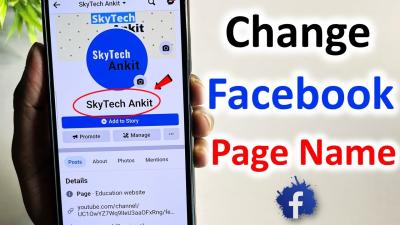 How to Change Facebook Page Name on Mobile in Urdu