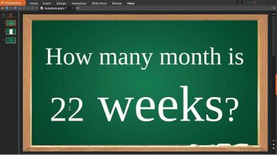 How Many Months Are 22 Weeks in Urdu