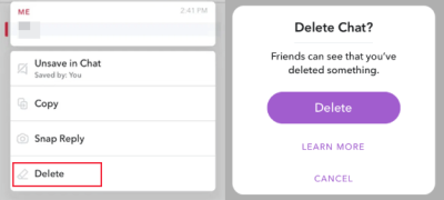 How to Delete Messages in Snapchat in Urdu