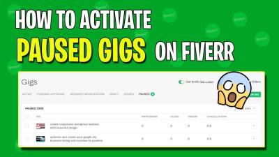 How to Active Gigs on Fiverr in Urdu