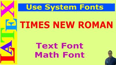How to Change Font in LaTeX to Times New Roman in Urdu
