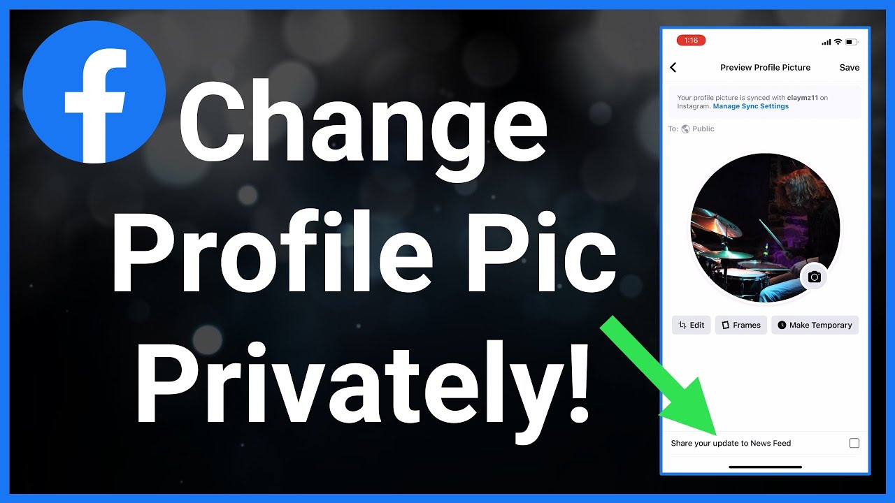 How To Change Facebook Profile Pic Without Posting YouTube