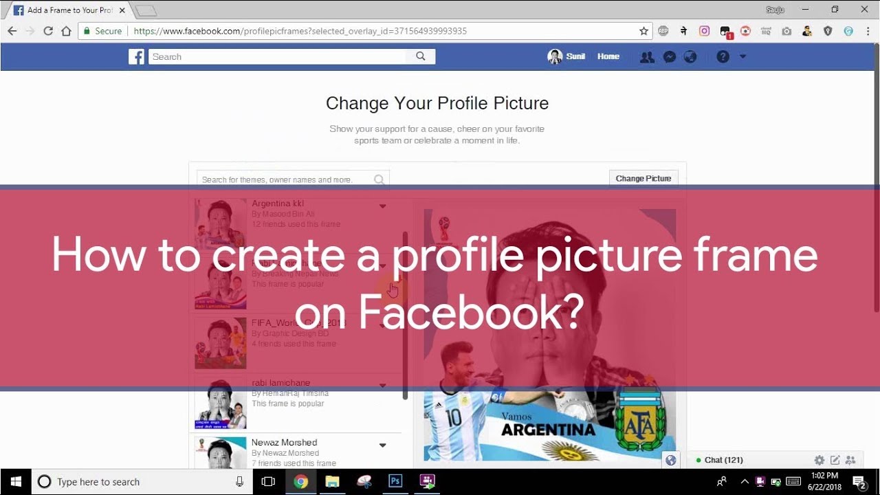 How To Create A Profile Picture Frame On Facebook StepByStep