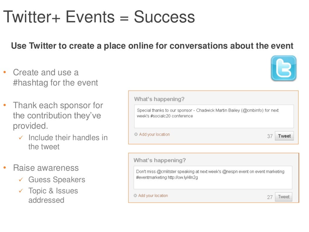 Twitter Events Success Use